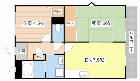 サンリブ甲西の物件間取画像